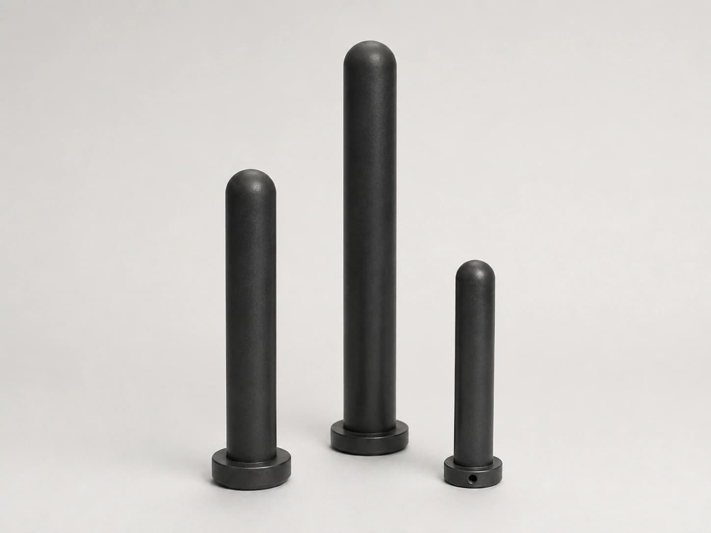 Three silicon nitride heater protection tubes in different industrial configurations