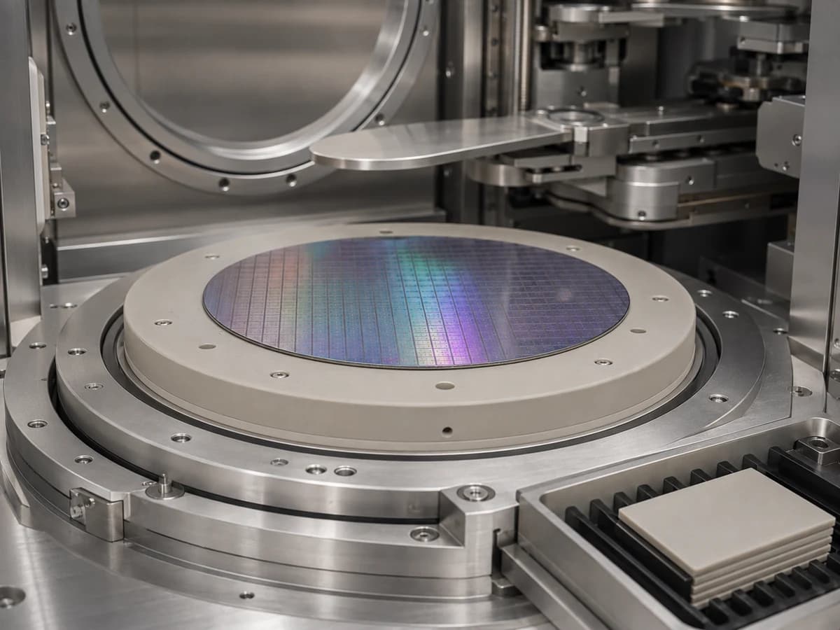 Semiconductor wafer handling equipment with advanced ceramic process components