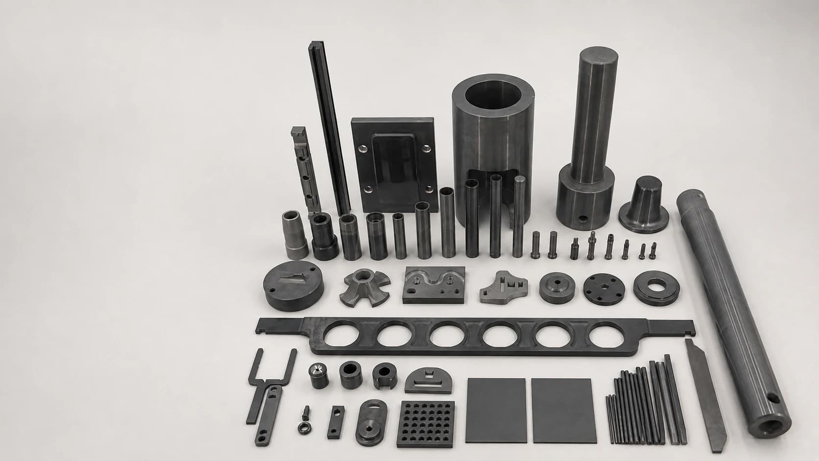 Silicon nitride ceramic tubes, shafts, sleeves, plates and precision structural components