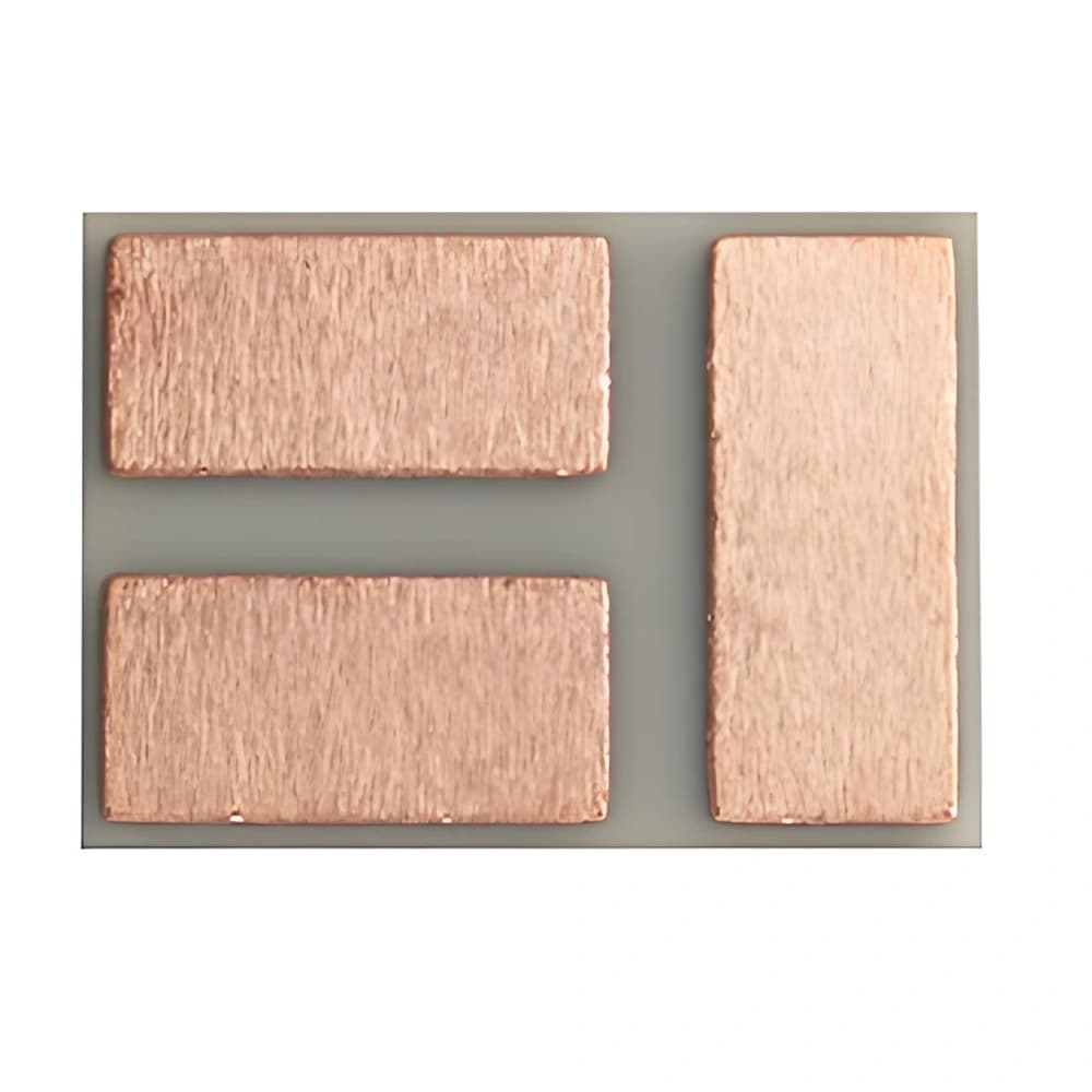 AlN AMB ceramic substrate with bonded copper pads