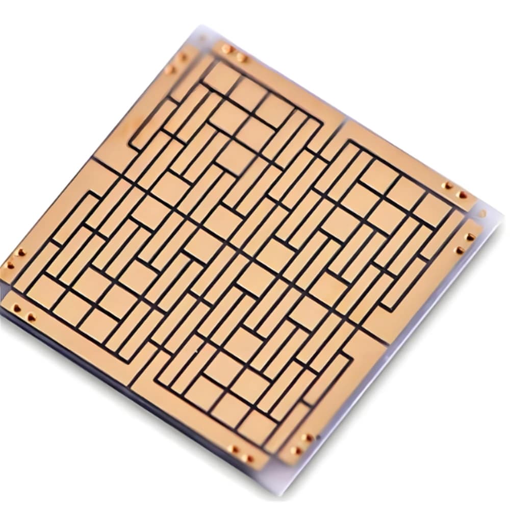 AlN DPC ceramic substrate with patterned copper