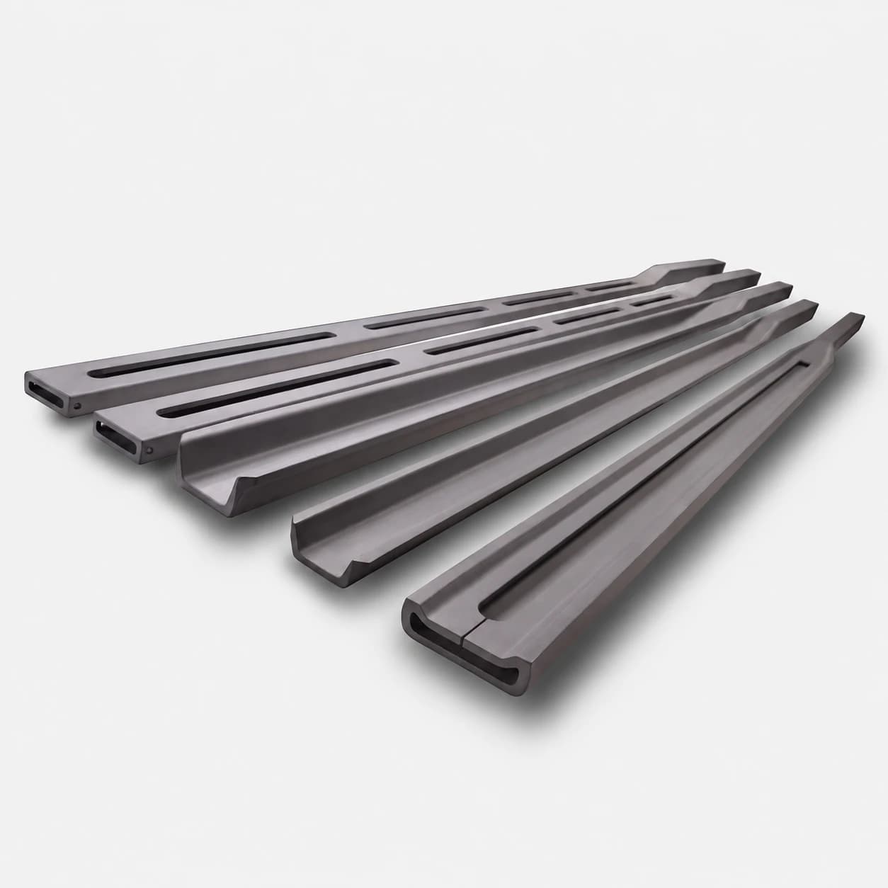 Silicon carbide cantilever paddle range in an angled presentation view