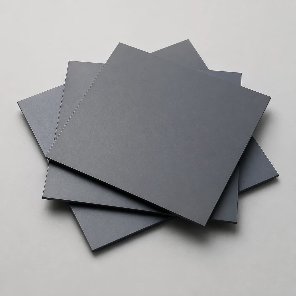 Stacked silicon nitride ceramic plates in precision rectangular formats