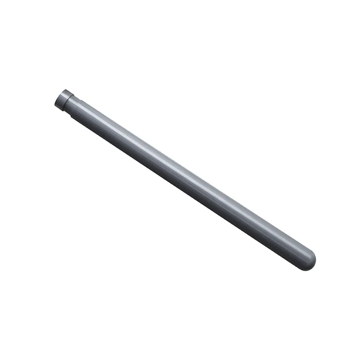 Silicon nitride thermocouple protection tube with a closed end and precision mounting interface