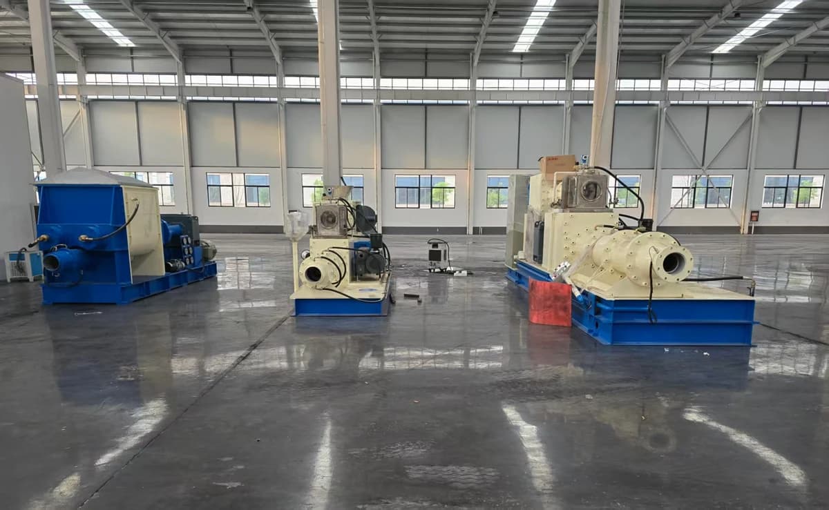 Ceramic forming equipment on the production floor