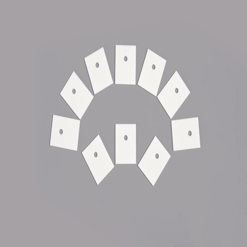 Alumina ceramic substrates with drilled holes