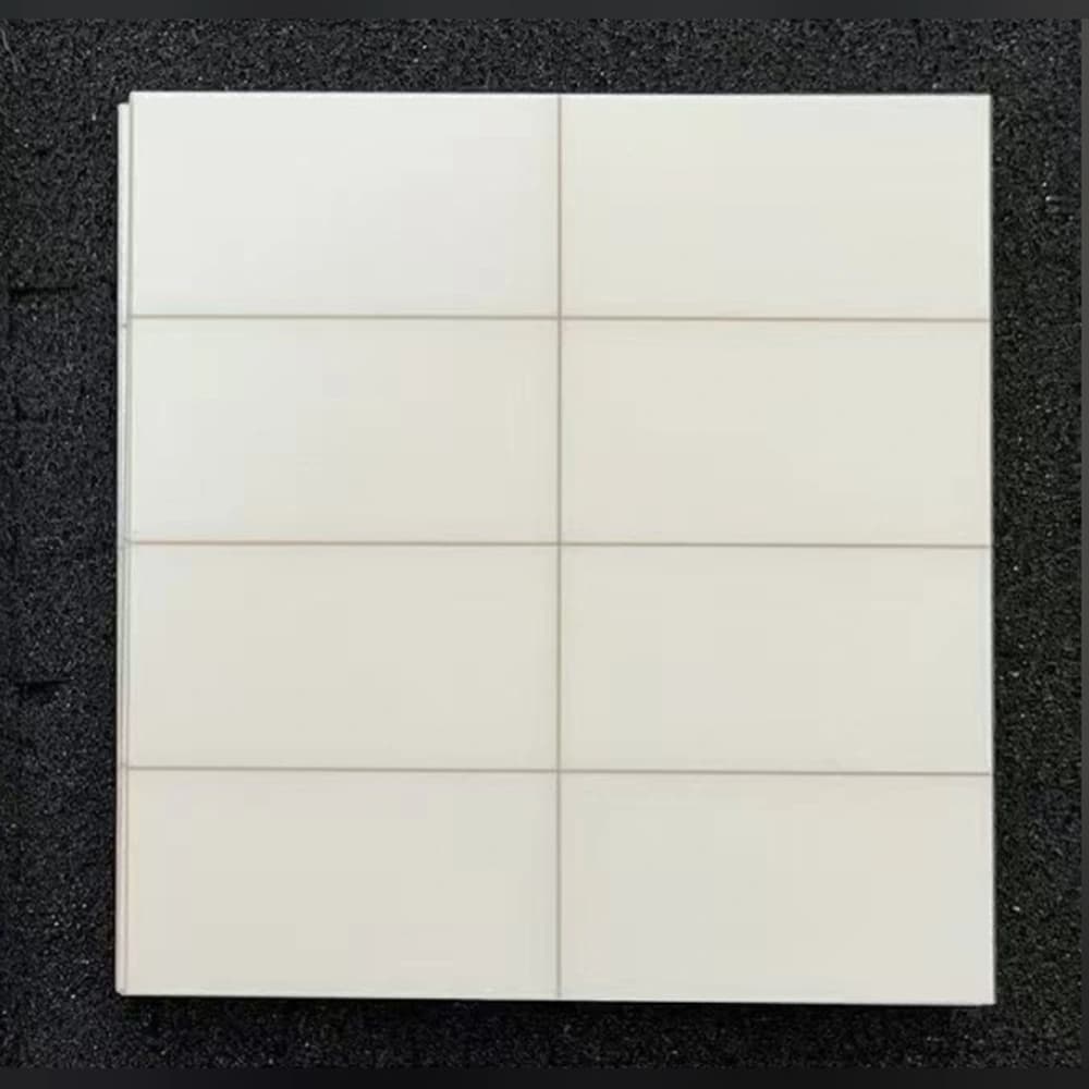 Alumina ceramic panel with laser-scribed separation lines
