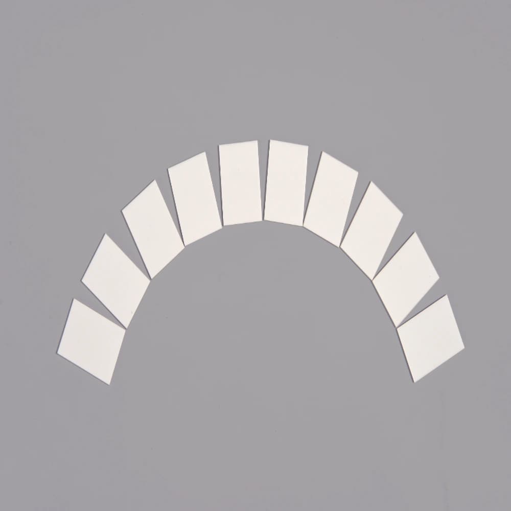 Bare alumina ceramic substrate plates