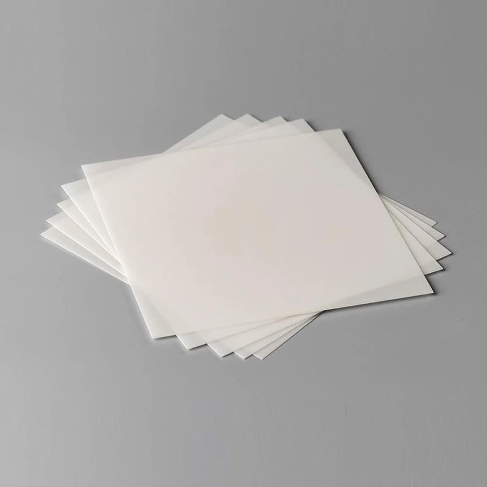 Alumina ceramic substrate sheets arranged in a thin stack