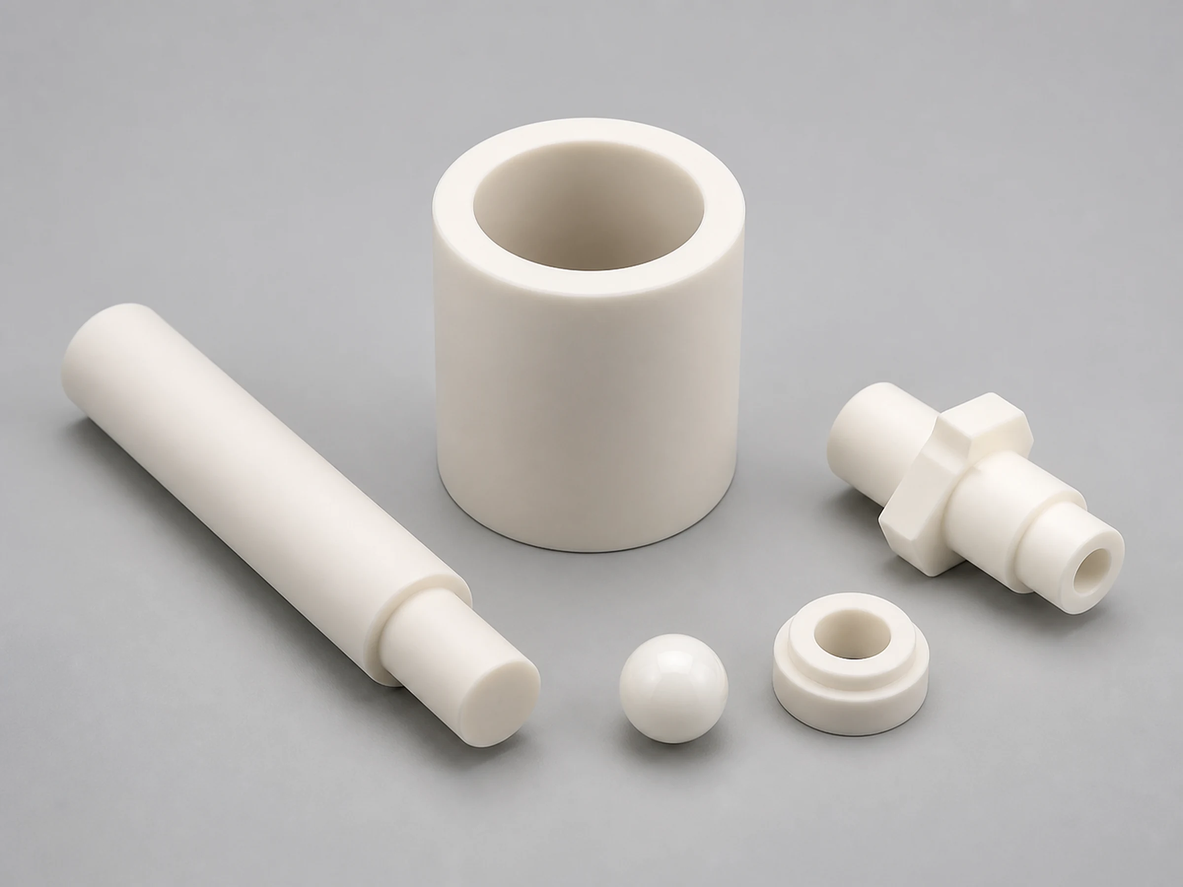 Ceramic plungers, pump sleeves, valve balls and matched valve seats