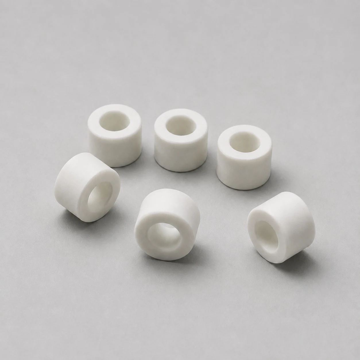 Small alumina ceramic insulating spacers