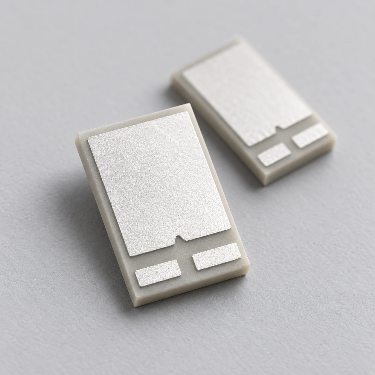 Aluminum nitride electronic ceramic components — detail view