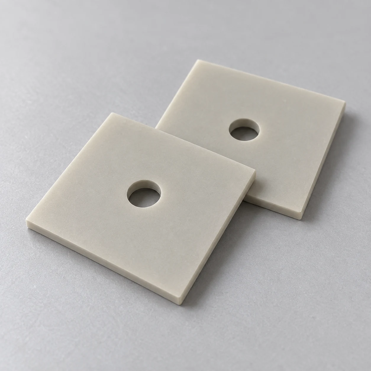 Aluminum nitride heat spreaders — detail view