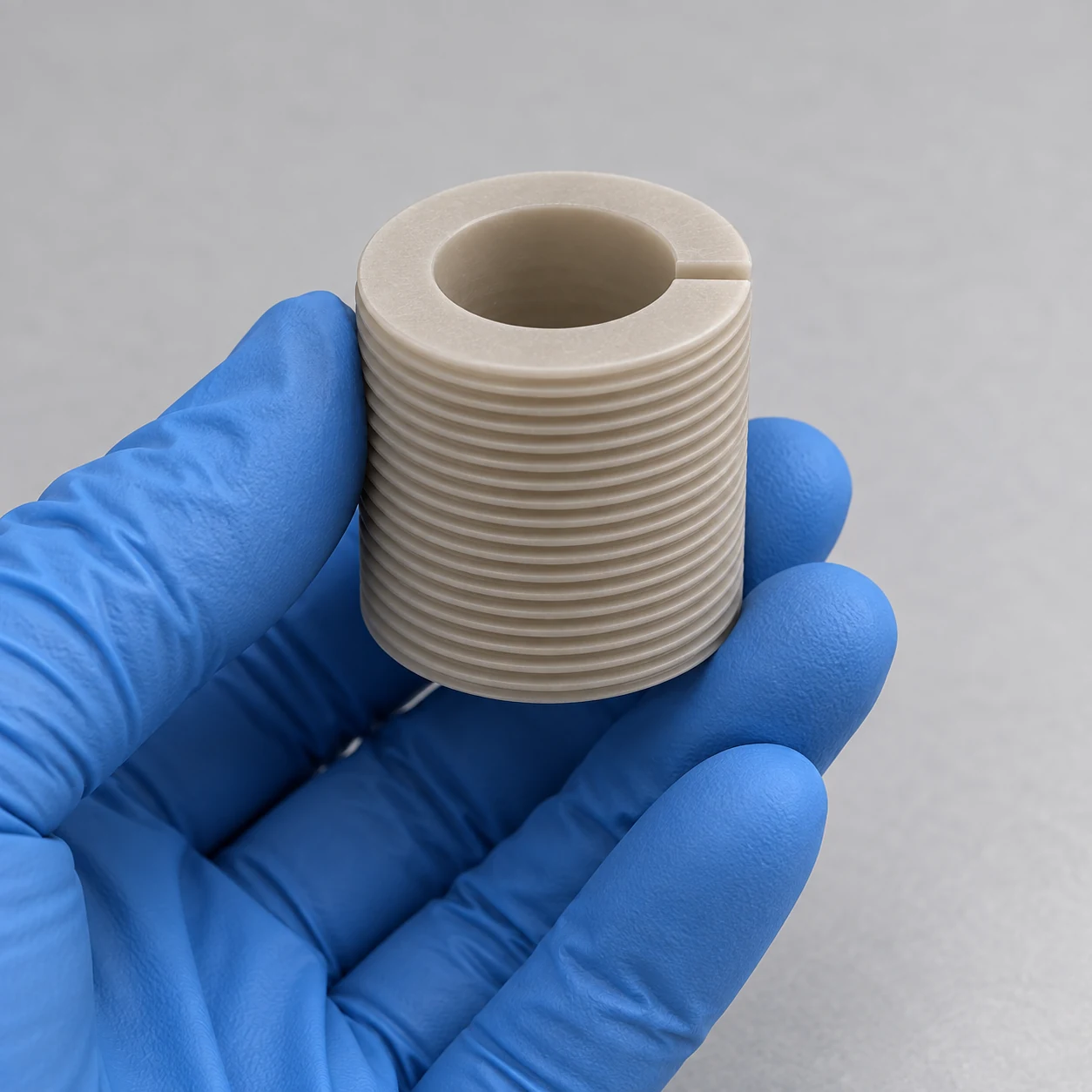 Aluminum nitride insulators — hand-held view
