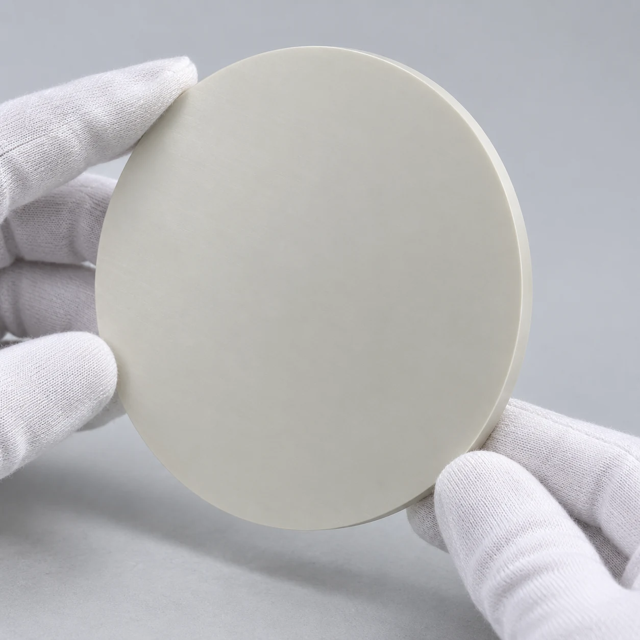 Aluminum nitride plates — hand-held view