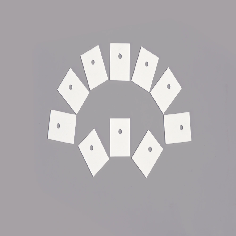 Alumina ceramic substrates with drilled holes