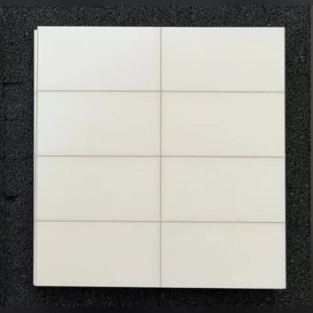 Alumina ceramic panel with laser-scribed separation lines