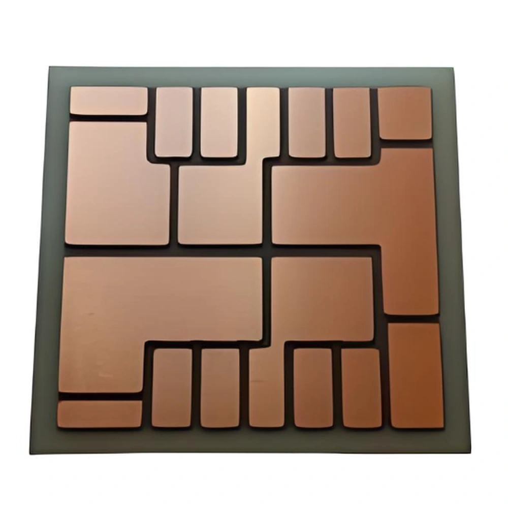 Patterned AMB copper-clad ceramic substrate