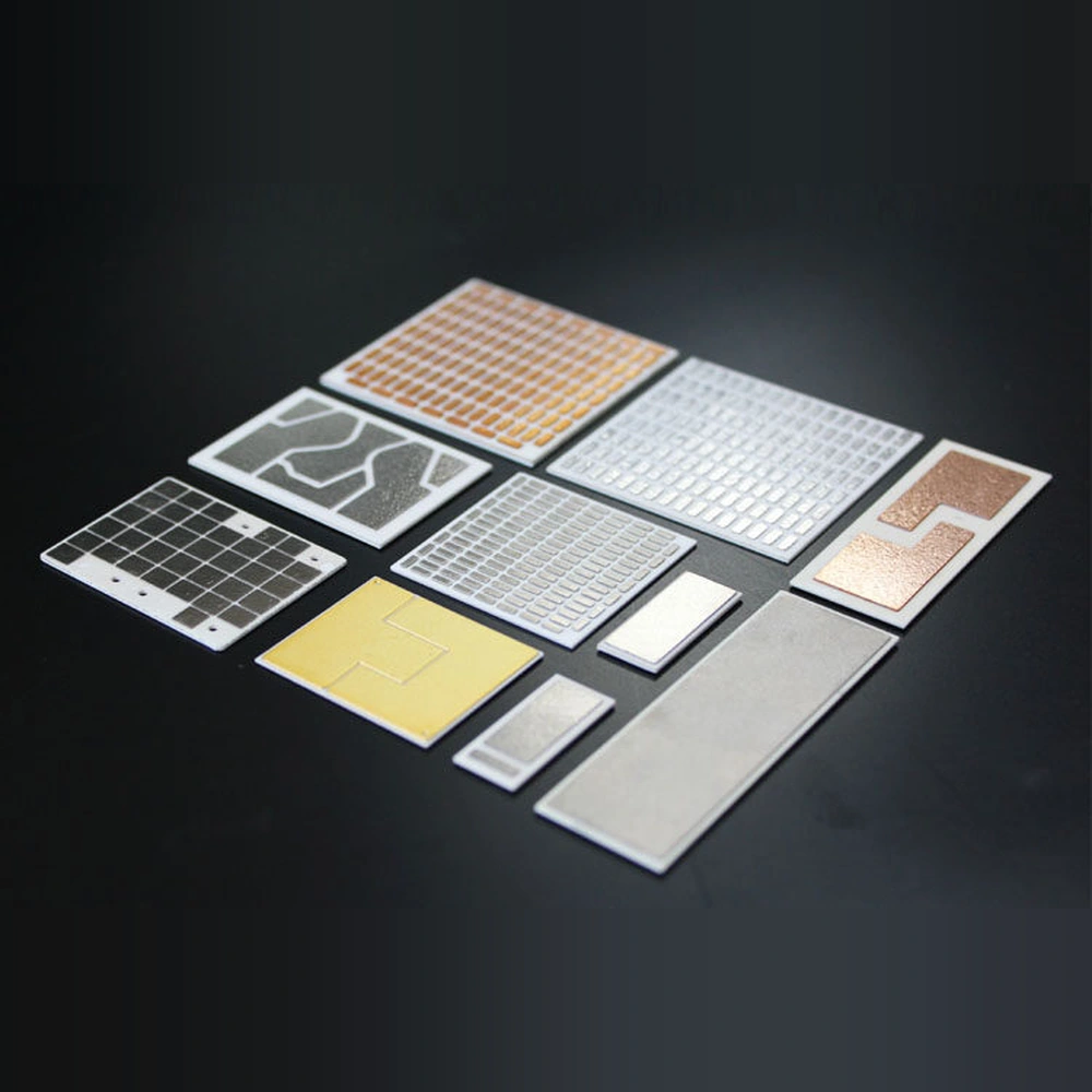 DBC ceramic substrate samples with different metal patterns
