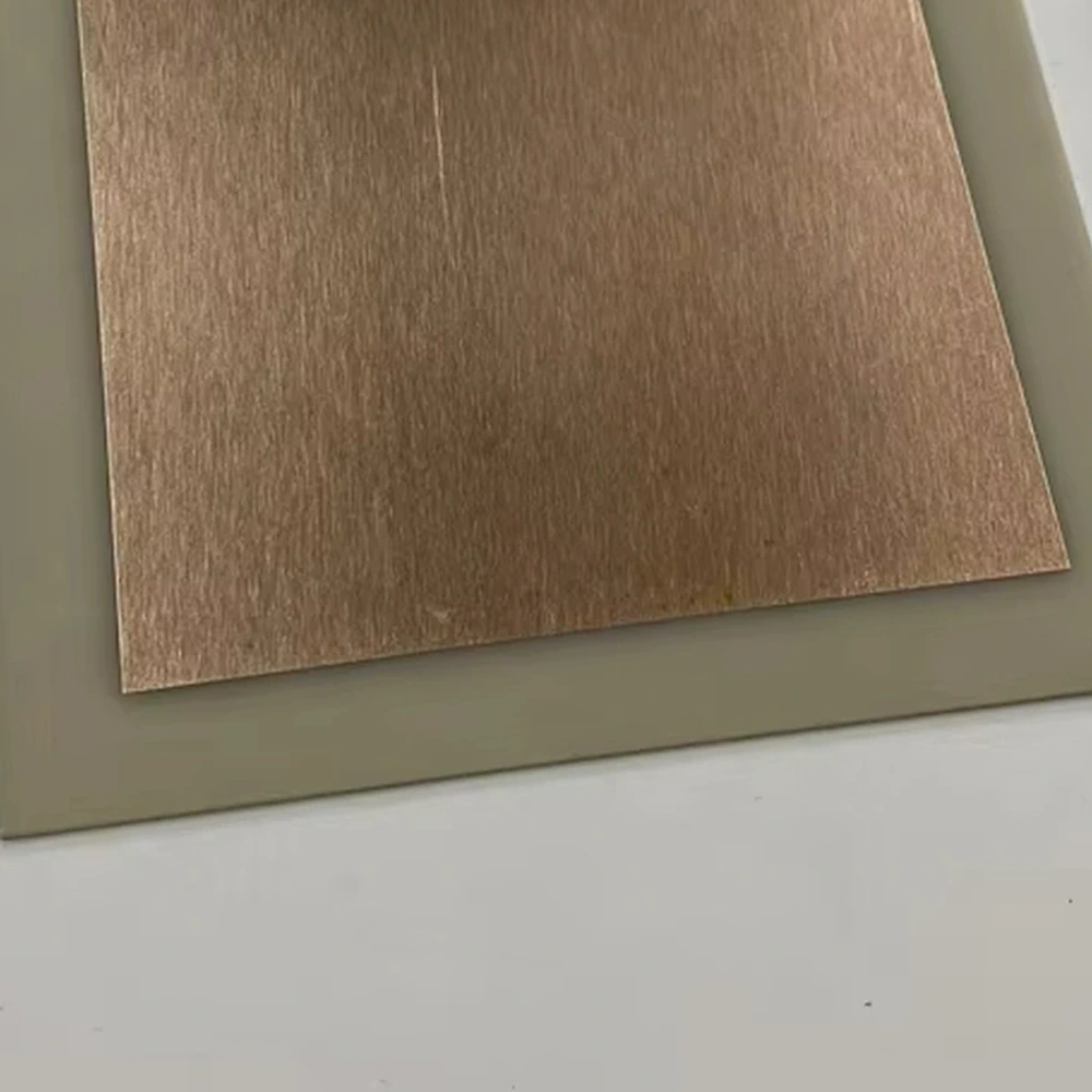 Detail view of alN DBC substrate with bonded copper on a ceramic carrier