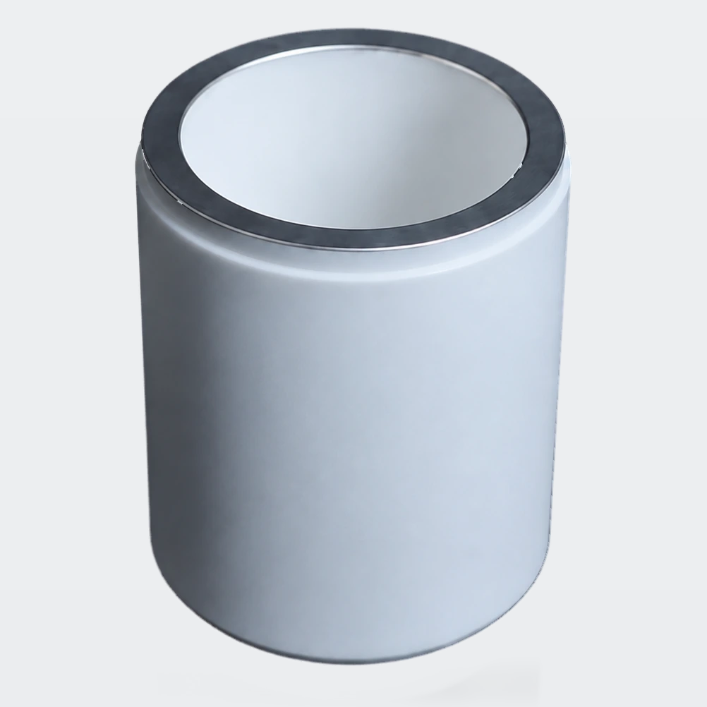 Metallized alumina ceramic feedthrough body