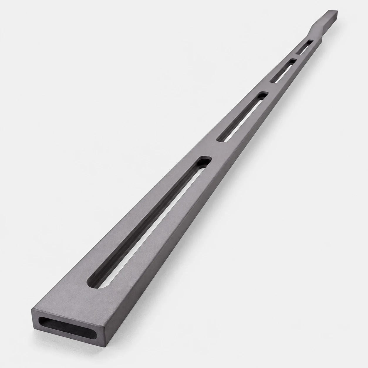 Single slotted box-section silicon carbide cantilever paddle