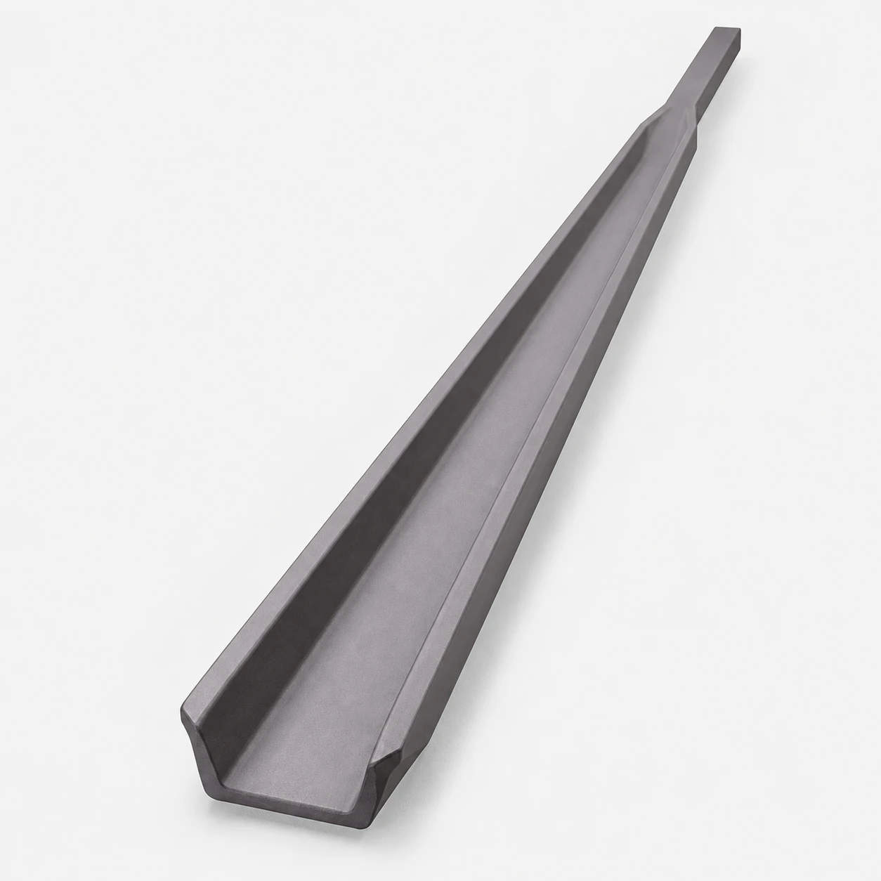 Single open U-channel silicon carbide cantilever paddle