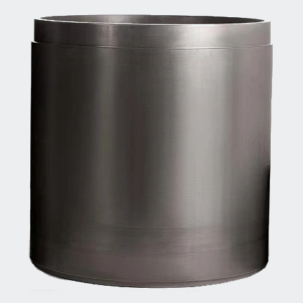 Silicon carbide wear liner rim and cylindrical surface