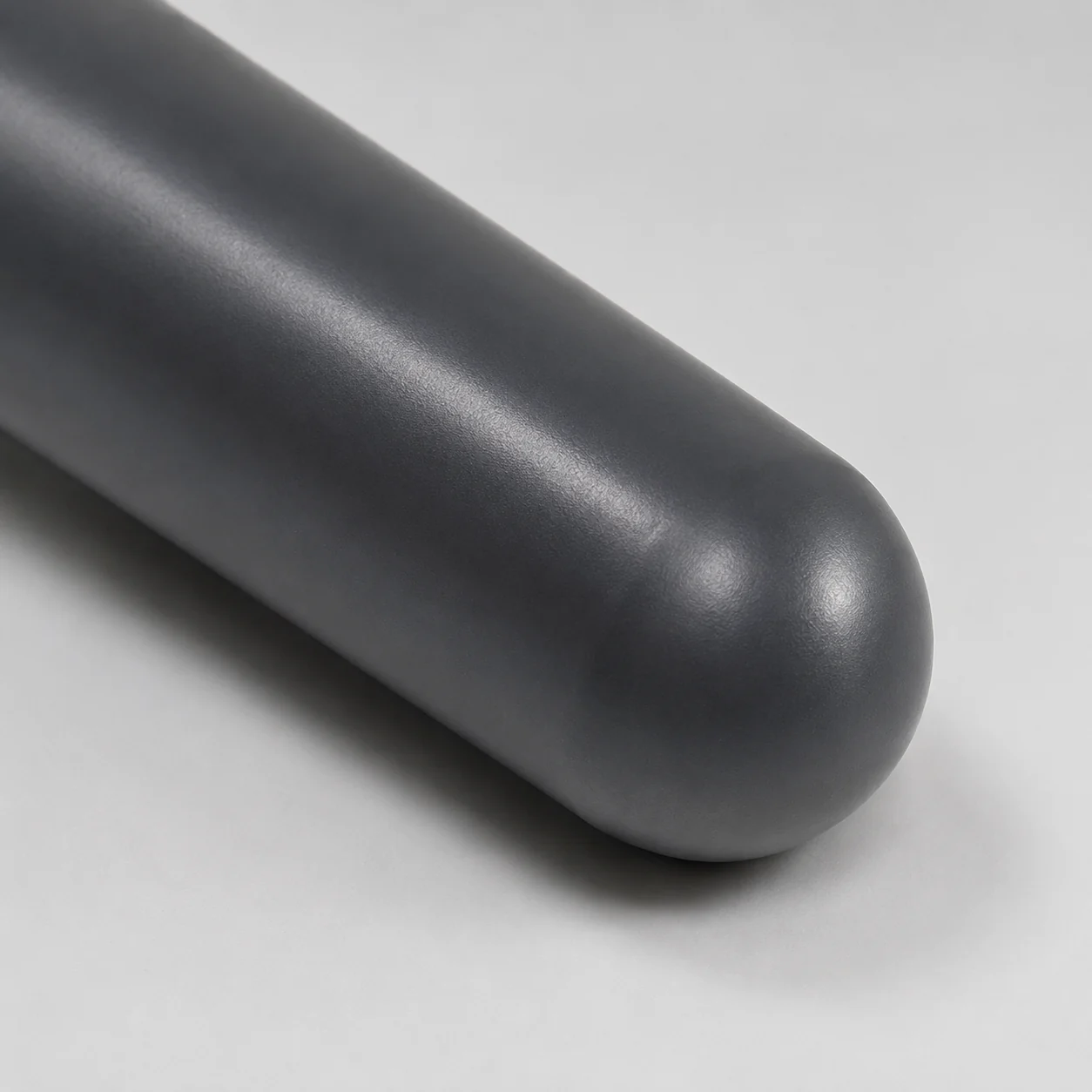 Close-up of the rounded closed end of a silicon nitride heater protection tube
