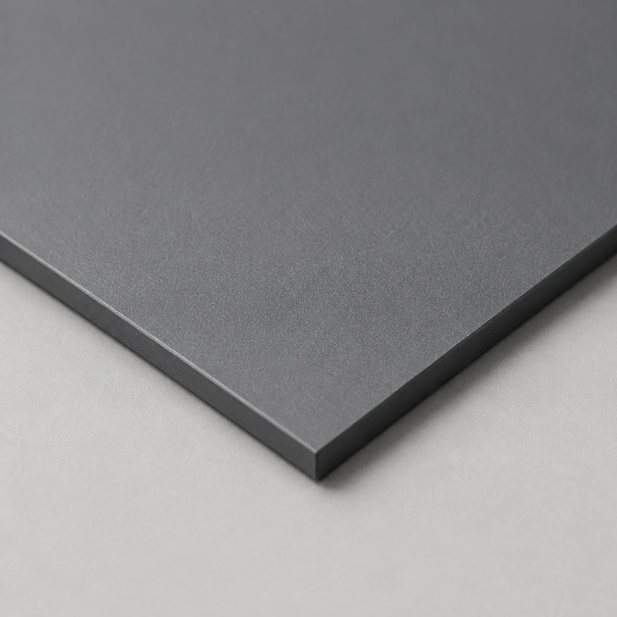 Close-up of a silicon nitride ceramic plate surface and precision edge
