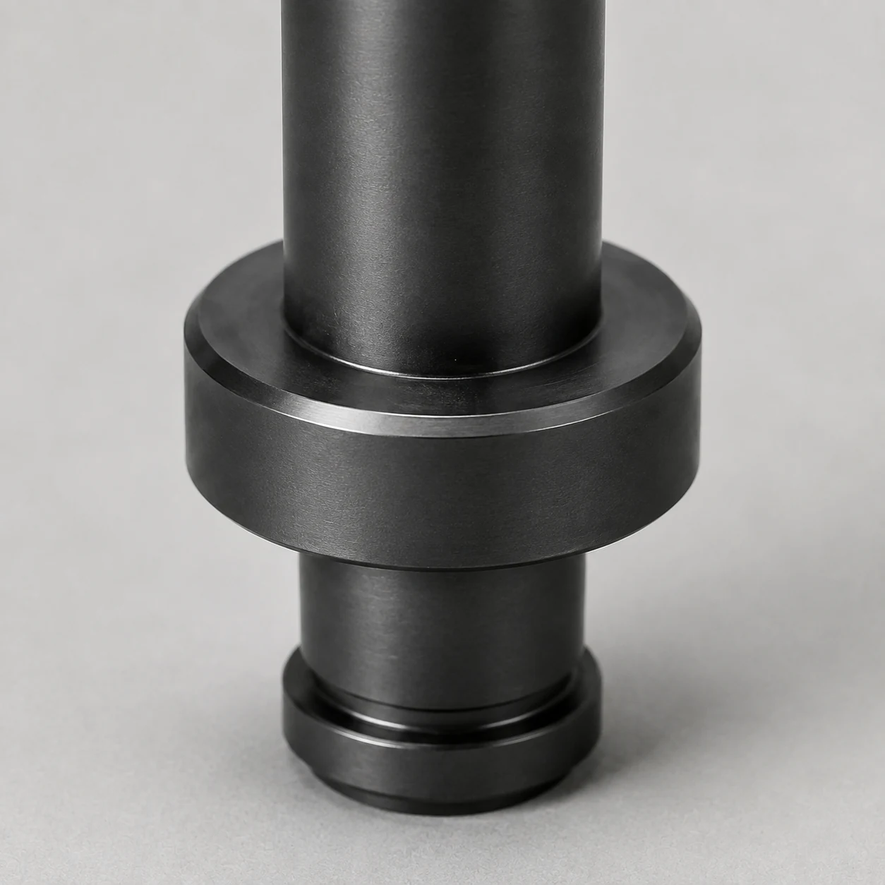 Close-up of the shoulder and mounting end of a silicon nitride positioning pin