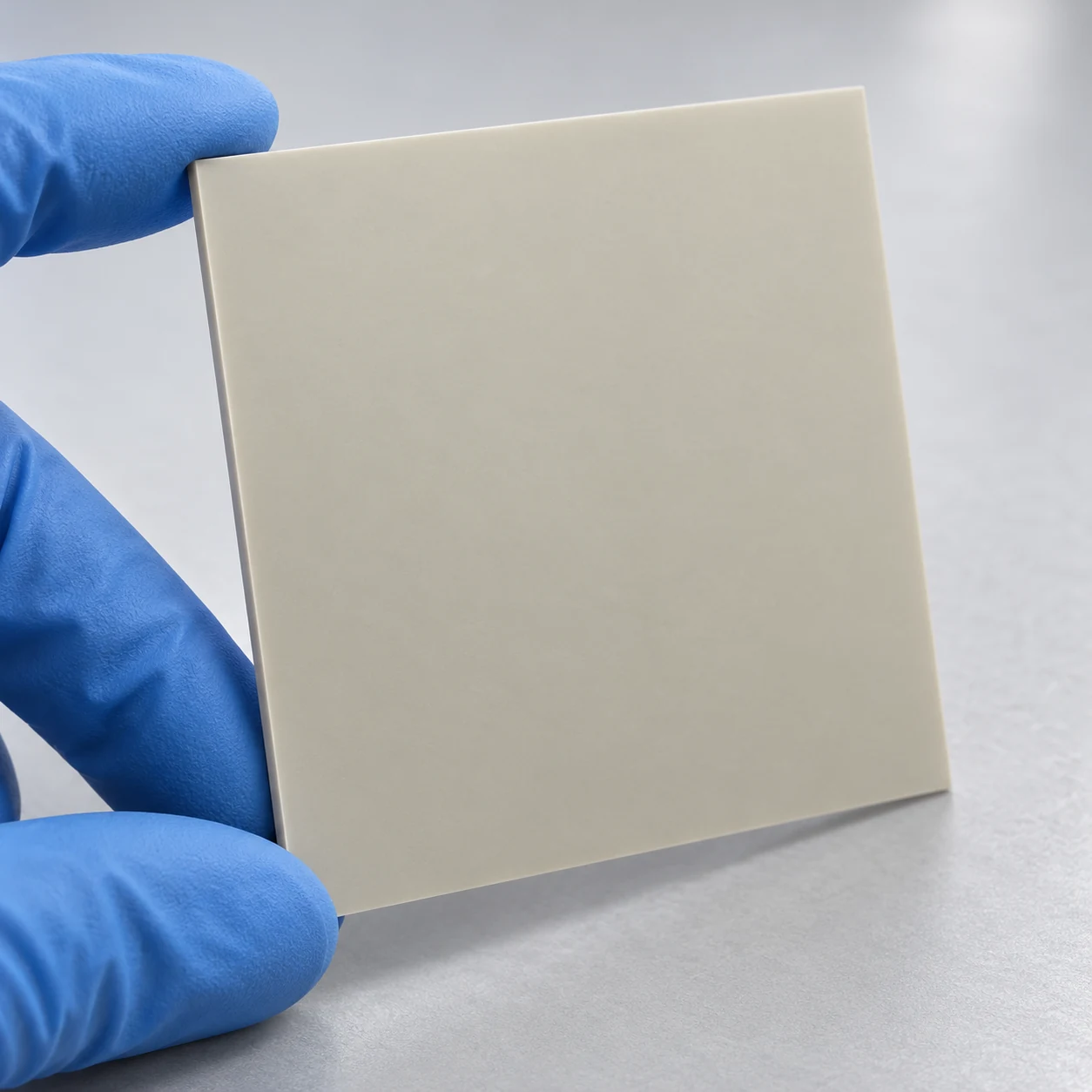 Aluminum nitride ceramic substrates — hand-held view