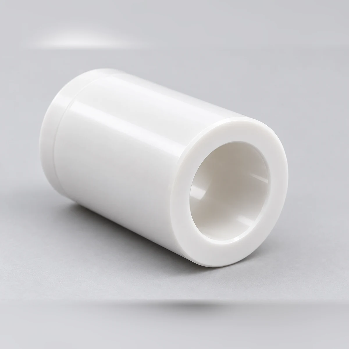Close-up of a zirconia ceramic sleeve bore